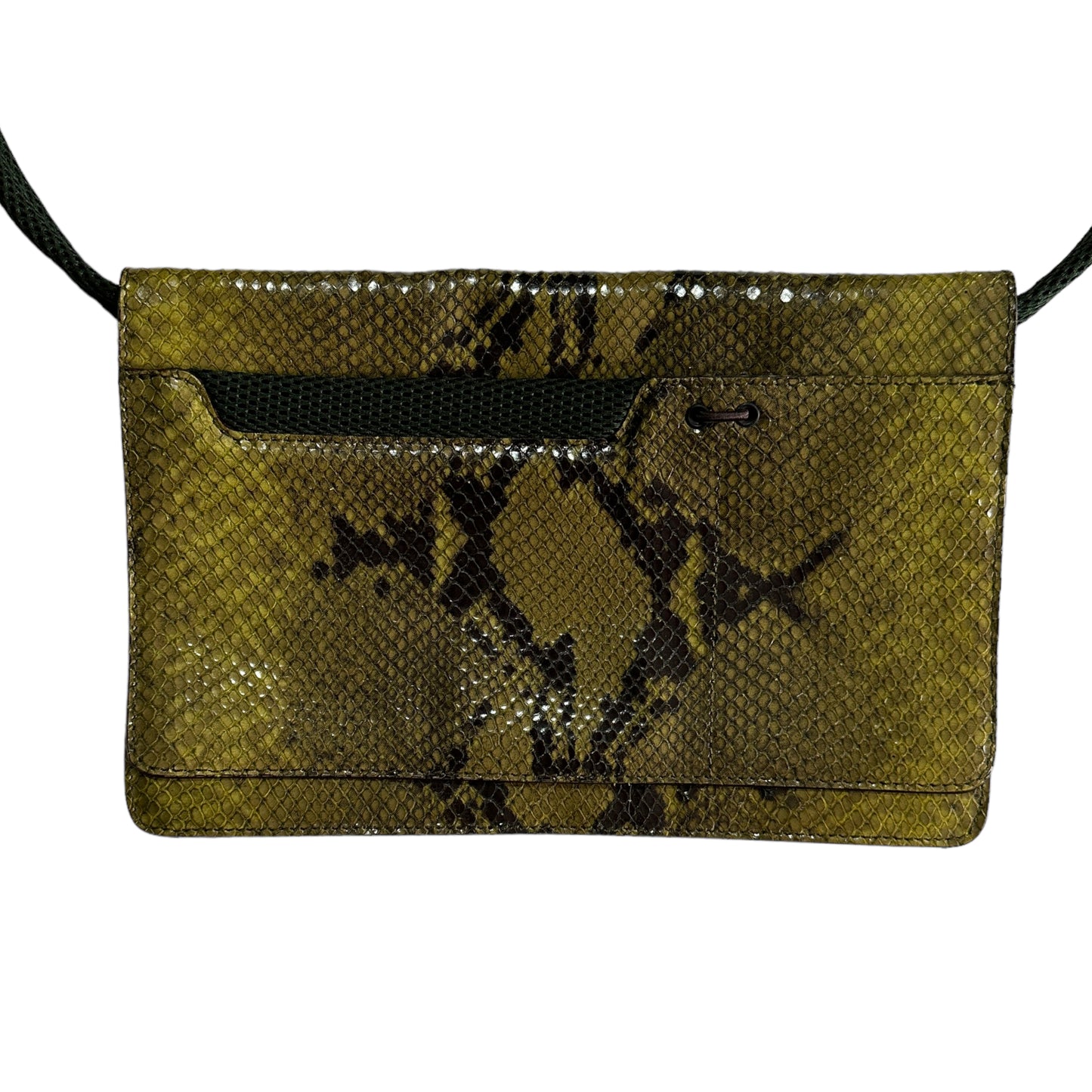 F/W 1999 Miu Miu Python Mesh Green Shoulder Bag