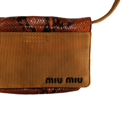 F/W 1999 Miu Miu Python Mesh Orange Bag